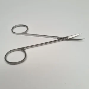 Tijera curva, puntiaguda, muy fina, 10,5 cms