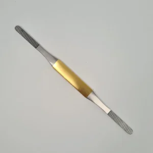 Raspa nasal Fomon, carburo de tungsteno, doble terminación, muy plano, 20,5 cm