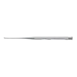 Cureta aspirador, angulada, 13 cm, Luer-Lock