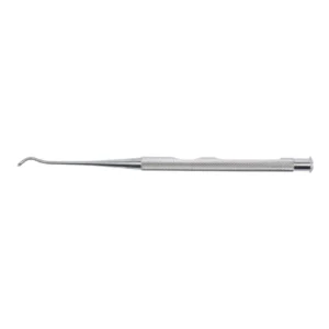 Disector aspirador timpánico sinusal, curva doble, 6 mm, 13 cm, Luer-Lock