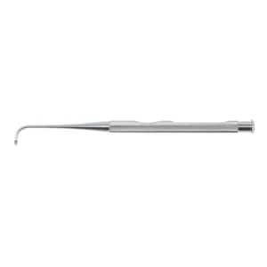 Disector aspirador para el ático, curva doble, 6 mm, 13 cm, Luer-Lock